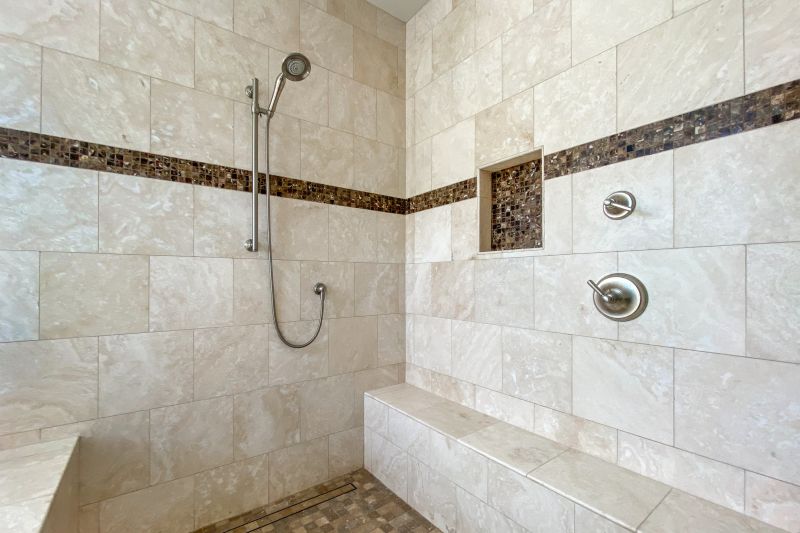 Contemporary Shower with Niche